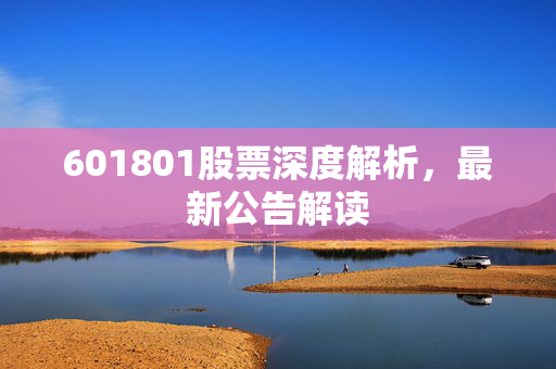 601801股票深度解析，最新公告解读