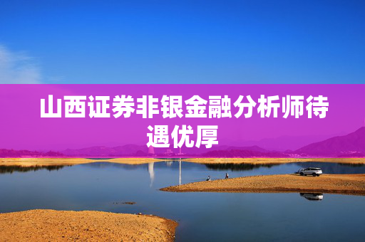 山西证券非银金融分析师待遇优厚