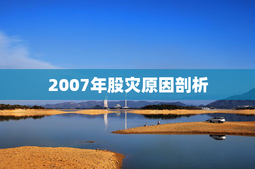 2007年股灾原因剖析