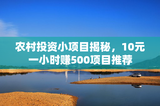 农村投资小项目揭秘，10元一小时赚500项目推荐