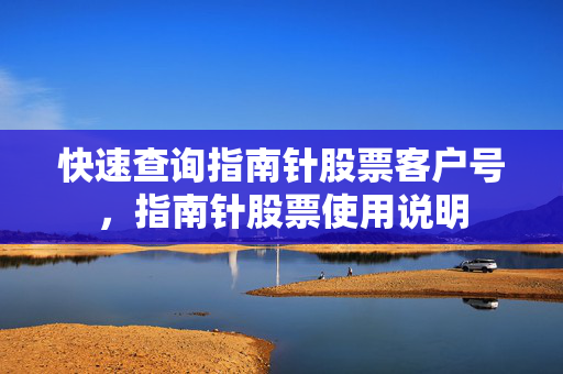 快速查询指南针股票客户号，指南针股票使用说明