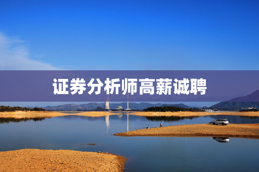 证券分析师高薪诚聘