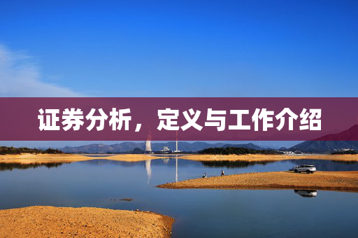 证券分析，定义与工作介绍