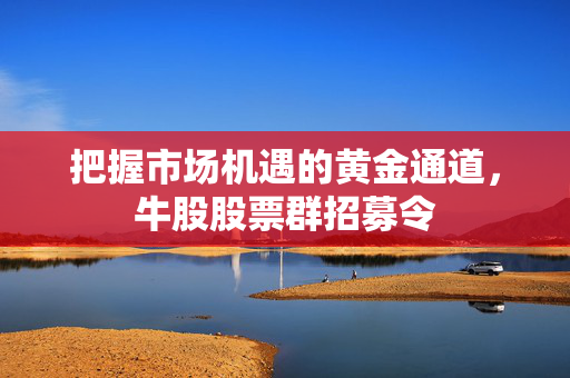 把握市场机遇的黄金通道，牛股股票群招募令