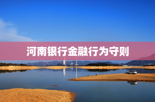 河南银行金融行为守则