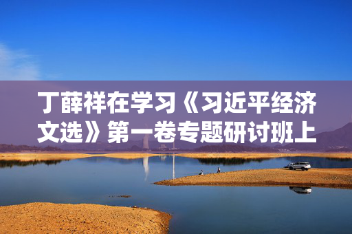丁薛祥在学习《习近平经济文选》第一卷专题研讨班上强调：深入学习贯彻习近平经济思想，加强党中央对经济工作的集中统一领导