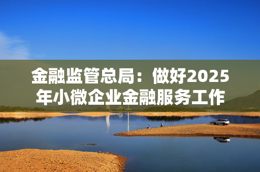 金融监管总局：做好2025年小微企业金融服务工作