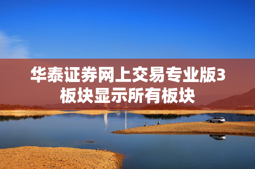 华泰证券网上交易专业版3板块显示所有板块