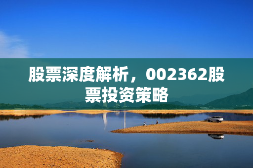 股票深度解析，002362股票投资策略