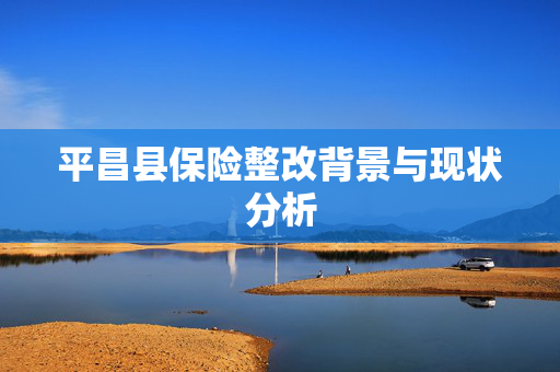 平昌县保险整改背景与现状分析