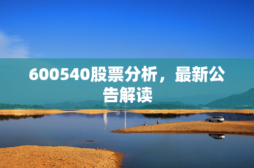 600540股票分析，最新公告解读
