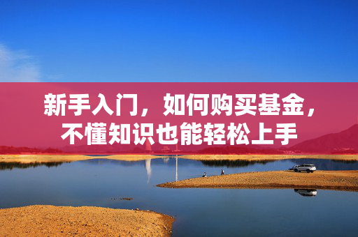 新手入门，如何购买基金，不懂知识也能轻松上手