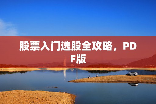 股票入门选股全攻略，PDF版