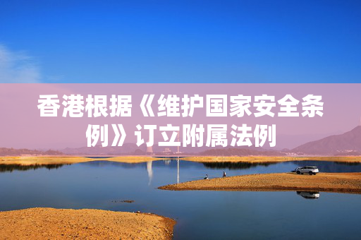 香港根据《维护国家安全条例》订立附属法例