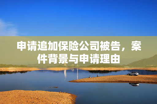 申请追加保险公司被告，案件背景与申请理由