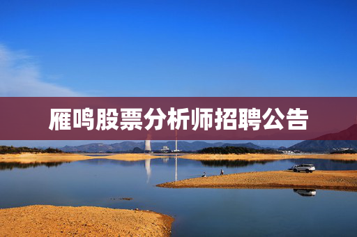 雁鸣股票分析师招聘公告