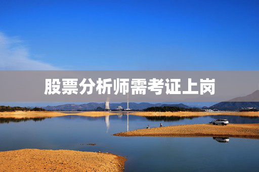 股票分析师需考证上岗