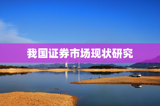 我国证券市场现状研究
