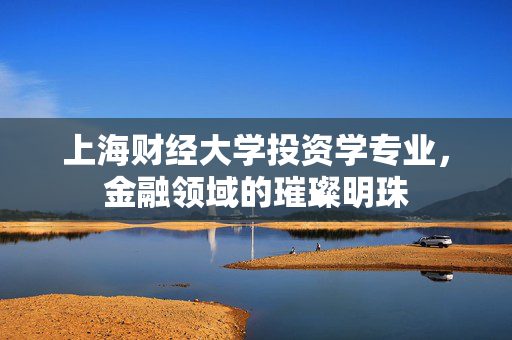 上海财经大学投资学专业，金融领域的璀璨明珠