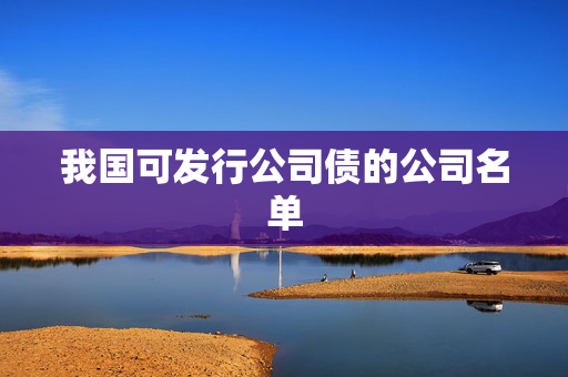 我国可发行公司债的公司名单
