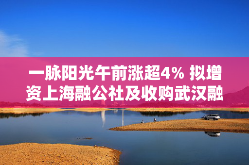 一脉阳光午前涨超4% 拟增资上海融公社及收购武汉融公社51%股权