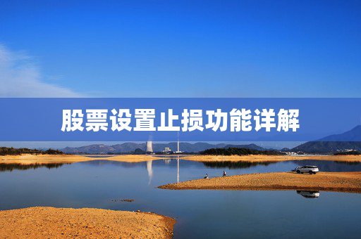 股票设置止损功能详解