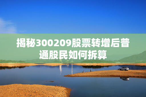 揭秘300209股票转增后普通股民如何拆算