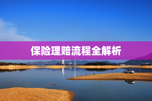 保险理赔流程全解析
