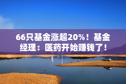 66只基金涨超20%！基金经理：医药开始赚钱了！