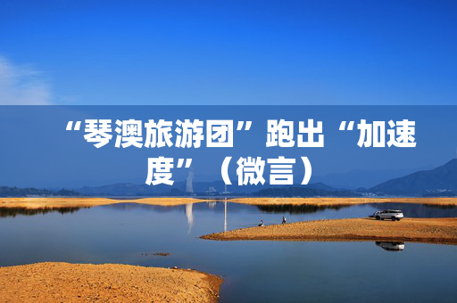 “琴澳旅游团”跑出“加速度”（微言）
