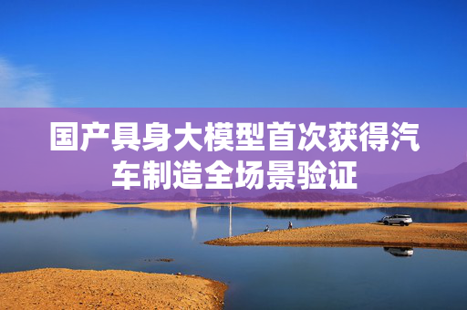 国产具身大模型首次获得汽车制造全场景验证
