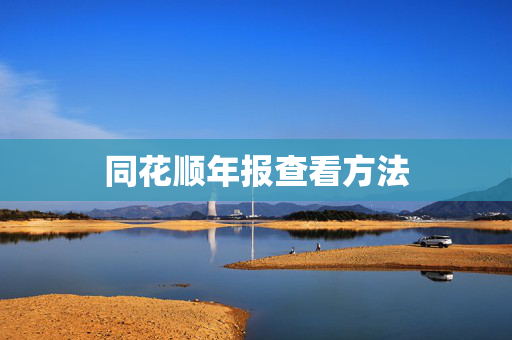 同花顺年报查看方法